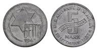 GETTO LITZMANNSTADT  5 Mark 1943. Vorzüglich +