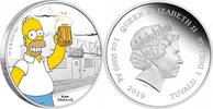Tuvalu 1 Dollar 2019 Simpsons Homer 1oz PP 200,00 EUR  Excl. 8,30 EUR Verzending