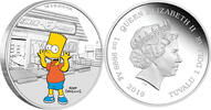 Tuvalu 1 Dollar 2019 Simpsons Bart 1oz PP 175,00 EUR  Excl. 8,30 EUR Verzending