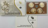 Vereinigte Staaten von Amerika 4 Dollars United States Presidential $1 Coin Set -