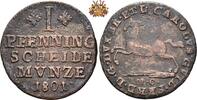 Braunschweig-Wolfenbüttel 1 Pfennig 1801 Pfennig 1801 ss