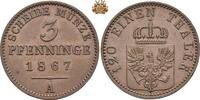 Brandenburg-Preußen 3 Pfennig 1867 3 Pfennig 1867 A fst 17,00 EUR  Excl. 17,00 EUR Verzending