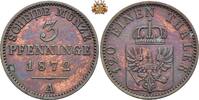 Brandenburg-Preußen 3 Pfennig 1872 3 Pfennig 1872 A vz-st 16,00 EUR  Excl. 17,00 EUR Verzending