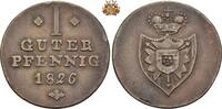 Schaumburg-Lippe 1 Pfennig 1 Guter Pfennig 1826 -