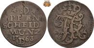 Brandenburg-Preußen 3 Pfennig 1763 3 Pfennig 1763 D ss 20,00 EUR  Excl. 17,00 EUR Verzending