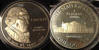 Dollar 1993 S USA USA 1992, James Madison - Bill of Rights, PP, siehe Scan! Polierte Platte