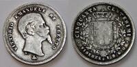 Italien - Florenz 50 Centesimi italy - firenze, silver coin 1860, like scan -