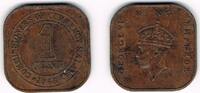 Malaya und Britisch Borneo 1 Cent Malaya and british borneo, 1 Cent, king george VI., like scan -