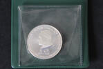 Dominica 10 Dollars Dominica, 10 Dollars silver, "visit of pope john paul II. / independence" -