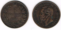 Italien 5 Centesimi Italien 5 Centesimi, <i>Vittorio Emanuele II</i>, siehe Scan! -