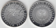 BRD 10 Euro Deutschland, 10-Euro-Silbergedenkmünze, Welthungerhilfe, Spiegelglanz (PP) -