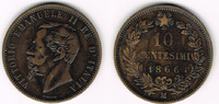 Italien 10 Centesimi italy 10 Centesimi, Vittorio Emanuele II., like scan -