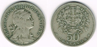 Portugal 50 Centavos Portugal, escudo coin 1938 <i>Liberty head</i>, like scan, rare year -