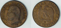 Frankreich 5 Centimes Frankreich, 5 Centimes, 1854 B, Napoleon III., Erhaltung siehe Scan! -