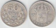 Schweden 50 Öre sweden silver coin, 50 Öre, gustav V., like scan! -
