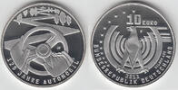 BRD 10 Euro Deutschland, 10-Euro-Silbergedenkmünze, 125 Jahre Automobil, Spiegelglanz (PP) -