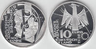 BRD 10 Euro Deutschland, 10-Euro-Silbergedenkmünze, Deutsche Nationalbibliothek Spiegelglanz -