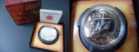 Kanada 1 Dollar Canada silver dollar "400th anniversary of french settlement", with COA -