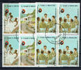 Sankt Thomas und Prinzeninsel Satz (3 Werte) im Viererblock sao Tomé e Principe, 125th anniversary of the red cross, set like scan -