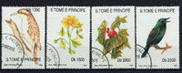 Sankt Thomas und Prinzeninsel 1000 nbis 25000 Dobras (4 Werte) Sao Tomé e Principe, 4 stamps set, birds and nature, like scan -