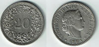 Schweiz 20 Rappen Switzerland, 20 Rappen 1884 B, like scan -