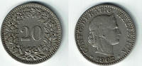 Schweiz 20 Rappen Switzerland, 20 Rappen 1902 B, like scan -