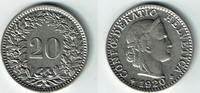 Schweiz 20 Rappen Switzerland, 20 Rappen 1920 B, like scan -
