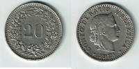 Schweiz 20 Rappen Switzerland, 20 Rappen 1921 B, like scan -