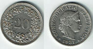 Schweiz 20 Rappen Switzerland, 20 Rappen 1931 B, like scan -
