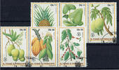 St. Thomas und Prinzeninsel 6 Werte St. Thomas und Prinzeninsel, Mi-Nr. 744-49 , Früchte, gestempelt -
