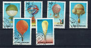 St. Thomas und Prinzeninsel 6 Werte St. Thomas und Prinzeninsel, Mi-Nr.619-24 , : Heißluftballons: , gestempelt -