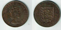 Jersey 1/12 Shilling Jersey, 1966, One twelfth of a shilling (1/12 Shilling) -