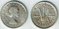 Australien 3 Pence Australia, 3 Pence silver, elisabeth II., like scan -