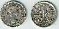 Australien 3 Pence Australia, 3 Pence silver, elisabeth II., like scan -