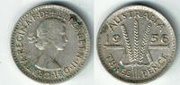 Australien 3 Pence Australia, 3 Pence silver, elisabeth II., like scan -