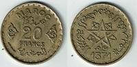 Marokko 20 Francs Morocco, 20 Francs 1952 - AH 1371, example scan -