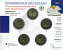 Deutschland 5 x 2 Euro Satz 2-Euro-Gedenkmünzen Michaeliskirche Hildesheim (Niedersachsen) im Blister -