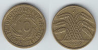 Weimarer Republik 10 Pfennig Weimar, Kursmünze 10 Pfennig 1929 A J. 317 -