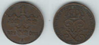 Schweden 1 Öre sweden, 1 öre 1910, Gustav V., like scan -