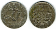 Portugal 2 1/2 Escudos Portugal, silver coin 1933 <i>ship</i>, like scan -