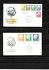 Saarland Kat.Nr.417,420,423-428 auf 2 FDC - Kat.Wert 300,- -