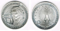 BRD 10 Euro Deutschland, 10-Euro-Silbergedenkmünze, Franz Liszt, Stempelglanz -