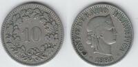 Schweiz 10 Rappen Switzerland, 10 Rappen 1883, like scan -