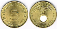 Drittes Reich 5 Pfennig 3. Reich, 1938 G, Kursmünze 5 Pfennig, Jaeger Nr. 363 -