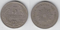 Uruguay 5 Centesimos Uruguay 1924, 5 Centesimos, Kursmünze, Erhaltung siehe Scan! -
