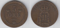 Schweden 5 Öre sweden silver coin, 5 Öre, Gustaf V., like scan! -