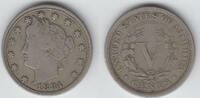 USA 5 Cents USA, liberty head 5 Cents 1884, like scan -