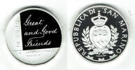 San Marino 10 Euro San Marino silver commemorative coin, Abraham Lincoln, box, COA -