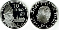 Spanien 10 Euro spain silver coin 2011, Francisco de Orellana, no box and no COA -