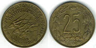 Äquatorialafrikanische Staaten - Kamerun 25 Francs cameroun, 25 francs 1958, like scan -